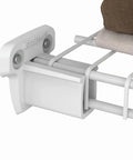 Low-Profile Wire Shelf Brackets With Anchors, 2.75-Inch Side Wall Supports installed on wire shelving in a closet