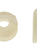 Shift Cable Bushing Kit OE Fix for Select Models, Direct Replacement shown in beige parts for GM/Chrysler DIY installation.