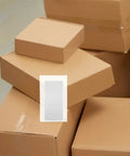 Stack of boxes with 100 Pcs Foam Packaging Bags for Small Electronics and Photo Frames, Tough as Nails Shockproof EPE Foam Protection.