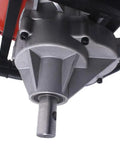 Close-up of Y43 Earth Auger Power Head Workhorse With Lightweight Yet Heavy Duty Build, visible shaft and metal casing