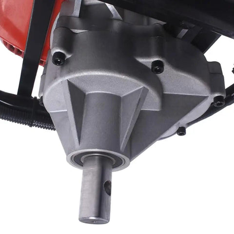 Close-up of Y43 Earth Auger Power Head Workhorse With Lightweight Yet Heavy Duty Build, visible shaft and metal casing