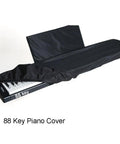 Dust-Proof 88 Key Digital Piano Keyboard Cover With Velvet Lining shown partially covering an 88-key keyboard