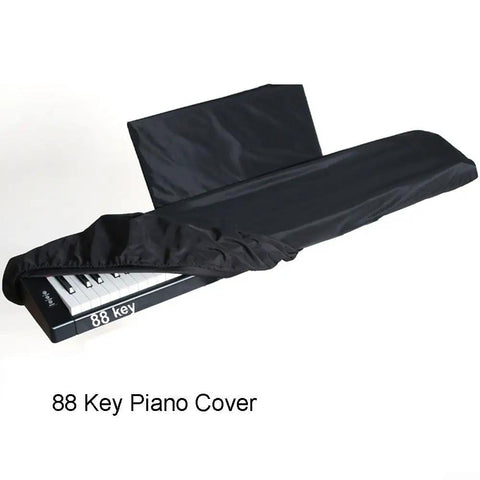 Dust-Proof 88 Key Digital Piano Keyboard Cover With Velvet Lining shown partially covering an 88-key keyboard