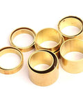 Set Of Five Large Copper Hoop Sheaths 35x6x33mm With Copper Sleeve for electronic workbenches and mechanical shafts.
