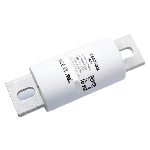 Heavy Duty Rs309 Mm Ev High Voltage Dc Fast Charging Fuse Four Hundred Amps For Electric Vehicle Stations with metal ends