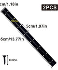 Heavy Duty Black Piano Hinges 14 Inch, Solid Stainless Steel 304 Continuous Door Hardware with included screws.