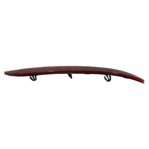 Slick Right Side Rear Bumper Reflector Red Lens Replacement For Tesla Model 3 2017 To 2022 side view showing sleek design and fitting.