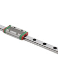 Professional Grade Mgn9 Linear Motion Rail Set For Cnc Machines Includes Hella Smooth Bearing Steel Sliders and guide blocks on rail.