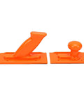 2 Pack ABS Push Block For Woodworking Non Slip Safety Grip For Table Saw Jointer Router Bandsaw Orange High Visibility Construction