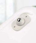 Self-Adhesive 360-Degree Caster Wheel Set Stainless Steel With ABS Slick Quiet Glide on white surface
