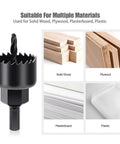 Rock Your DIY Game With This Heavy Duty Hole Saw Kit Cutting Wood PVC Board And Plasterboard Up To 5 Inches For Any Home Improvement Project You Got. hole saw bit for solid wood, plywood, plasterboard and plastic