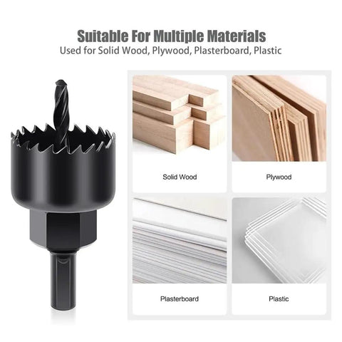 Rock Your DIY Game With This Heavy Duty Hole Saw Kit Cutting Wood PVC Board And Plasterboard Up To 5 Inches For Any Home Improvement Project You Got. hole saw bit for solid wood, plywood, plasterboard and plastic