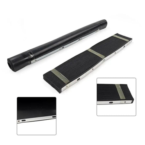 Two Pack Durable Rubber Accordion Front And Back Way Cover Guards For Milling Machines Black Guard Covers