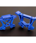 Beefed Up Extreme Heavy Duty Outer Driveline And Suspension Upgrade Kit For RC Trucks Blue Shock Towers