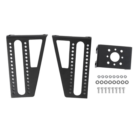 Removable model airplane motor bracket kit with black aluminum alloy