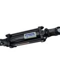 CWA Hydraulics TR tie rod hydraulic cylinder, 3 in bore, 6 in stroke, 1-1/4 in rod, SAE 8 and 1/2 NPT ports, black.