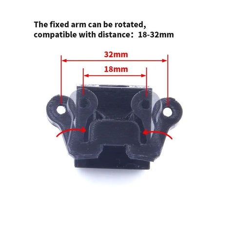 M80 Pro BN220 GPS Module TPU Holder adjustable mount bracket 18 to 32mm spacing measurement diagram