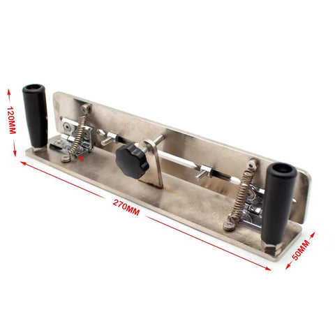No Sweat Blade Sharpening With This Slick Stainless Steel Adjustable Knife Sharpener Jig Handheld Grinding Tool, 270mm long.