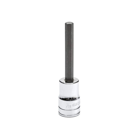 Single socket from Seven Piece Three Eighths Inch Drive Mid Length Hex Bit Socket Set SAE and Metric with S2 Steel Insert Bits and Heat Treated Sockets