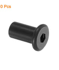 Kickass Heavy Duty M8 T Nuts, 10 Pack Carbon Steel Insert Screws For Garage Builds And Furniture Mods, Sweet Black Finish