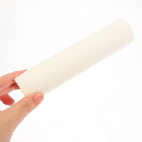 High Density Polyurethane Paint Roller 10 Piece Set Rock Solid Sponge Brush for smooth wall painting, held in hand.