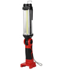 2000LM LED Work Light For Milwaukee M18 18V Batteries, 25W Portable Flood Light standing upright on a white background