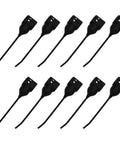 Ten Heavy Duty Hay Rake Teeth Set With Rubber Mounted Teeth For One And Five Eighths Inch Bar Rakes Fits 96R1 Parallel Bar Rakes