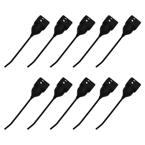 Ten Heavy Duty Hay Rake Teeth Set With Rubber Mounted Teeth For One And Five Eighths Inch Bar Rakes Fits 96R1 Parallel Bar Rakes