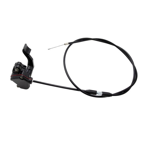 Seven Eighths Inch Twenty Two Millimeter Thumb Throttle Cable Assembly For ATV Quad Go Kart Pit Bike From FiftyCc To Two Hundred FiftyCc Fits Most Chinese And Japanese Brands