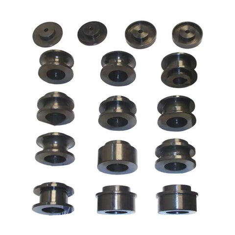 Top Shelf Heavy Duty Electric Metal Rolling Rig With One Point Five Horsepower Motor For Nailing Smooth Ring Bends On One Inch Quarter Steel Pipe Round Tube Or Square Stock Built Different For Pro Shop Grind And Industrial Fabrication Runs - set of metal rollers.