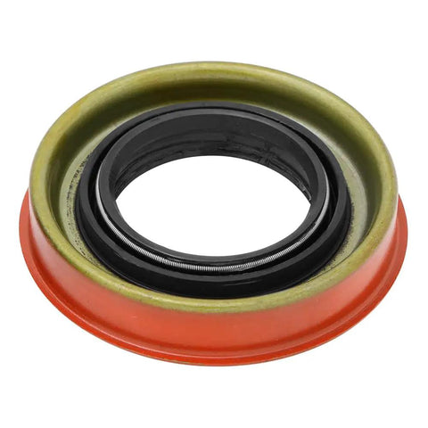 Black E Coated Rear Axle Shaft Bearing And Seal Kit For General Motors Vehicles With Eight Point Six Inch Gear Ring Axle Fits Buick Cadillac Chevrolet Ford GMC Hummer Easy Install And Heavy Duty Ride Ready showing close-up of bearing seal component