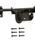 Black Heavy Duty Sliding Bolt Gate Latch With Padlock Hole Two Way Direction For Left Or Right Hand Doors And Gates Ideal