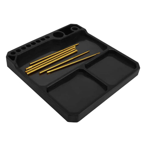 Silicone Tool Tray Organizer with Magnetic Parts Tray and Stand, heat resistant, flame retardant silicone for workshop use