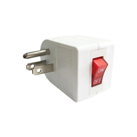 Three Pack Grounded Outlet Wall Tap Adapter With Power Switch White For Controlling Lamps And Small Appliances On A Tight Budget
