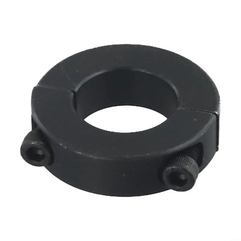 Top Grade Black Steel Two Piece Shaft Collar Clamp With Recessed Screws Perfect For 30mm Bore on white background