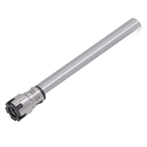 Ultra Tough Carbide Router Collet Chuck C12 ER11M 100L Precision Milling Holder With Straight Shank for CNC Lathes showing a silver collet.