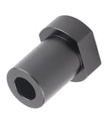 Close up of Heavy Duty Aluminum Alloy 20mm Bench Dogs and Stop Pegs Set for Woodworking Tables, black anodized finish