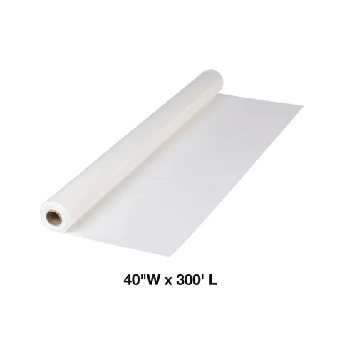 Plastic Roll Table Cover For Parties And Events Clear Protective Film Protects Surfaces From Spills And Drops Cut To Fit Any Table Length Party Ready Quick Cleanup For Gatherings, 40W x 300L roll