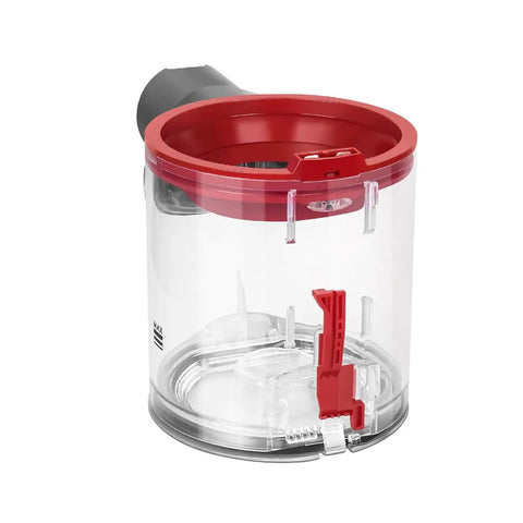 Clear Dust Bin Replacement For Dyson V7 V8 Cordless Vacuum Cleaners, Easy Fix No Fuss For Leaks And Cracks, red top