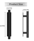 Dimensions of Self Stick Instant Cabinet Handles 10 Pack No Drill Drawer Pulls 5.82 Inches With Adhesive Stick On