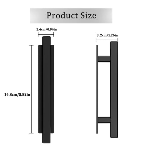 Dimensions of Self Stick Instant Cabinet Handles 10 Pack No Drill Drawer Pulls 5.82 Inches With Adhesive Stick On