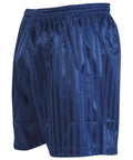 Striped Continental Football Training Shorts Navy With Long Length And Tie Waist For Ultimate Comfort One Hundred Percent Soft Touch Polyester