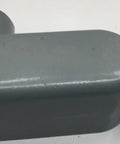 Heavy Duty Pro Grade 1.5 Inch Type LR Conduit Body, gray junction box for electrical wiring and cable routing.