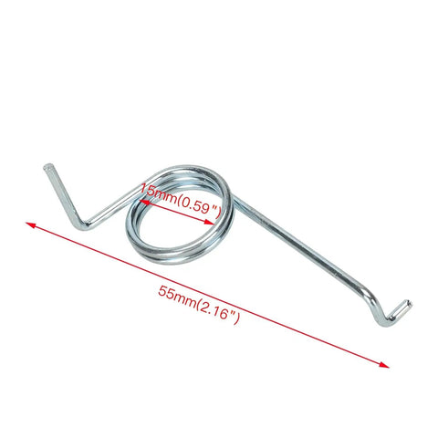 Close-up of spring from Chain Tensioner Adjuster With Spring For Dirt Rocket MX500 MX650 SX500 RSF650 Electric Motocross Mini Street Bike