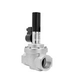 Gas Emergency Shutoff Solenoid Valve With Threaded Inlet, Normally Closed, Beefed-Up Linkage, Industrial Grade For Commercial Gas Lines, DN32 Connection, 0.1 MPa Operation, front view