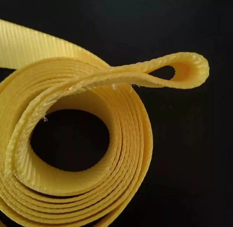 Heavy Duty Nylon Webbing Strap With Badass Secure Grip For Your Manual Crank Dolly Solid 10 Ft Yellow Rigging Tie Down Straight Up Reliable Gear For Hauling Furniture And Appliances