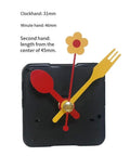 DIY Silent Quartz Clock Movement For Wall Panels With 18mm Shaft And 11mm Thread Ideal For Fixing Old Clocks Or Building Custom Bedroom And Home Decor Projects, colorful hands