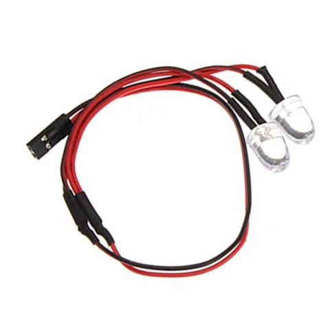 Lit RC Light Strips Kit for One Tenth Cheetah Brushless RC Cars with red and black wires, easy install upgrade part