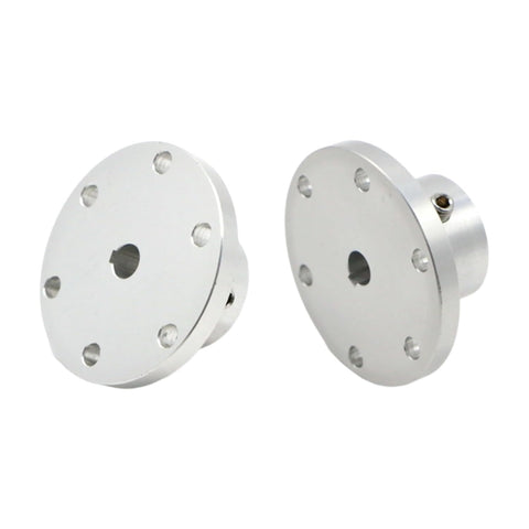 Aluminum Alloy Flange Coupling 15 mm Inner Diameter With Locking Key Slot For Motor To Wheel Shaft Connection In RC Model DIY Projects