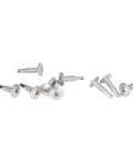 Rust-Proof 304 Stainless Self-Drilling Screw Set with Round Washer Head for Woodworking and Outdoor Projects